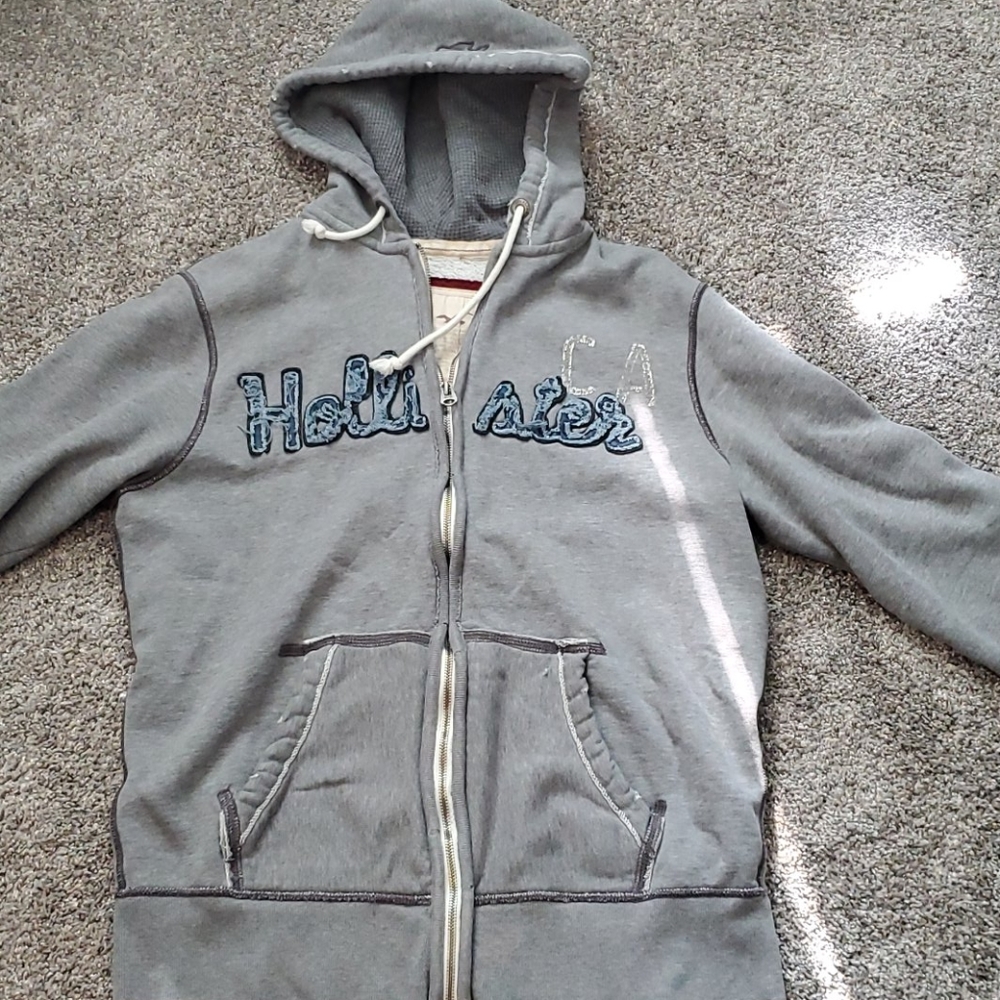 Hollister full zip hooded sweatshirt
